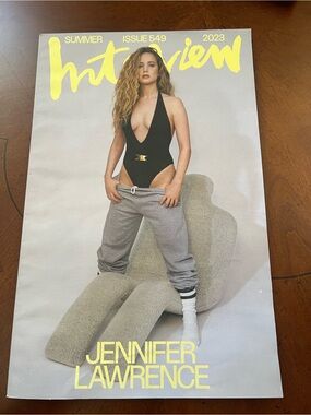 Magazine Summer 2023 Jennifer Lawrence Cover - Gray & Black